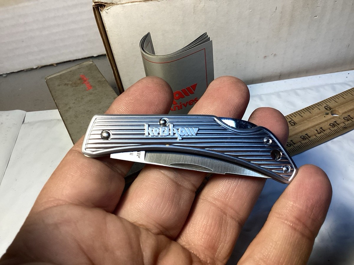 Kershaw Japan 2825 Silver Spur II Pocket Knife NOS in Box W 