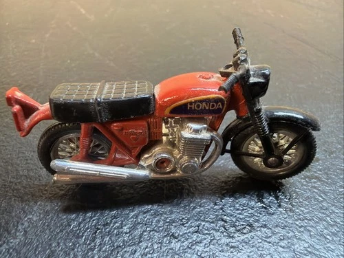 VTG LESNEY MATCHBOX 1978 #18 HONDA HONDARORA MOTORCYCLE RED HTF ENGLAND