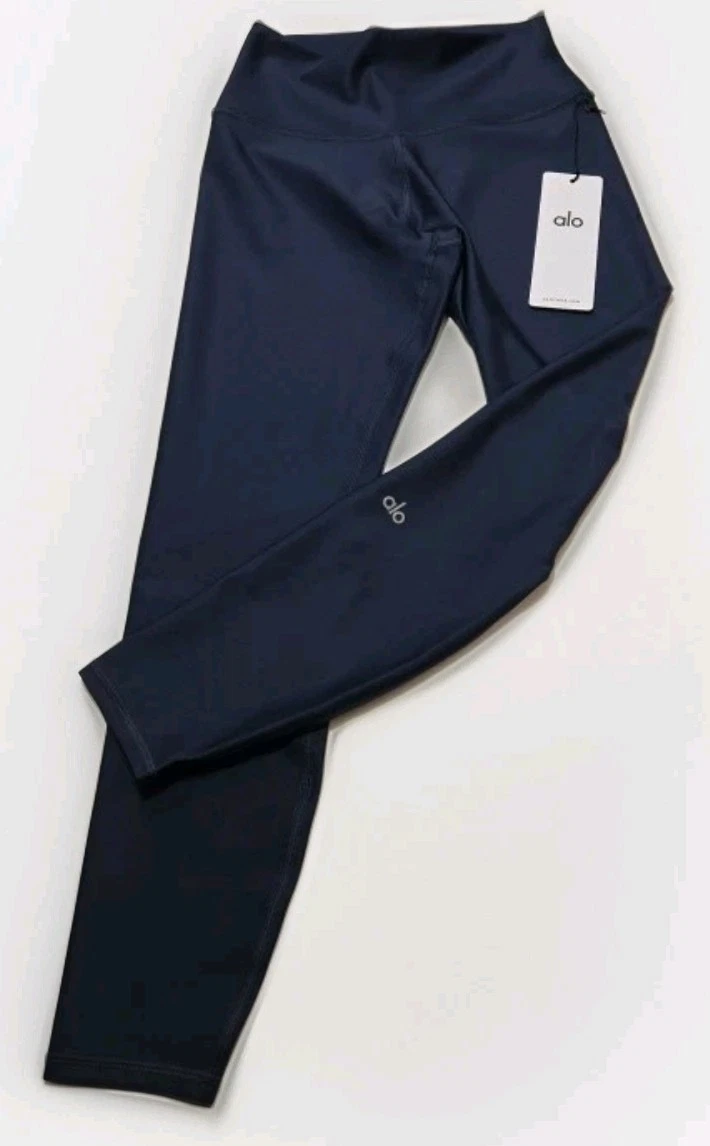新品未使用【Aloバズりアイテム】XSサイズ alo ネイビー ALO 蓝色打底裤女外穿| eBay
