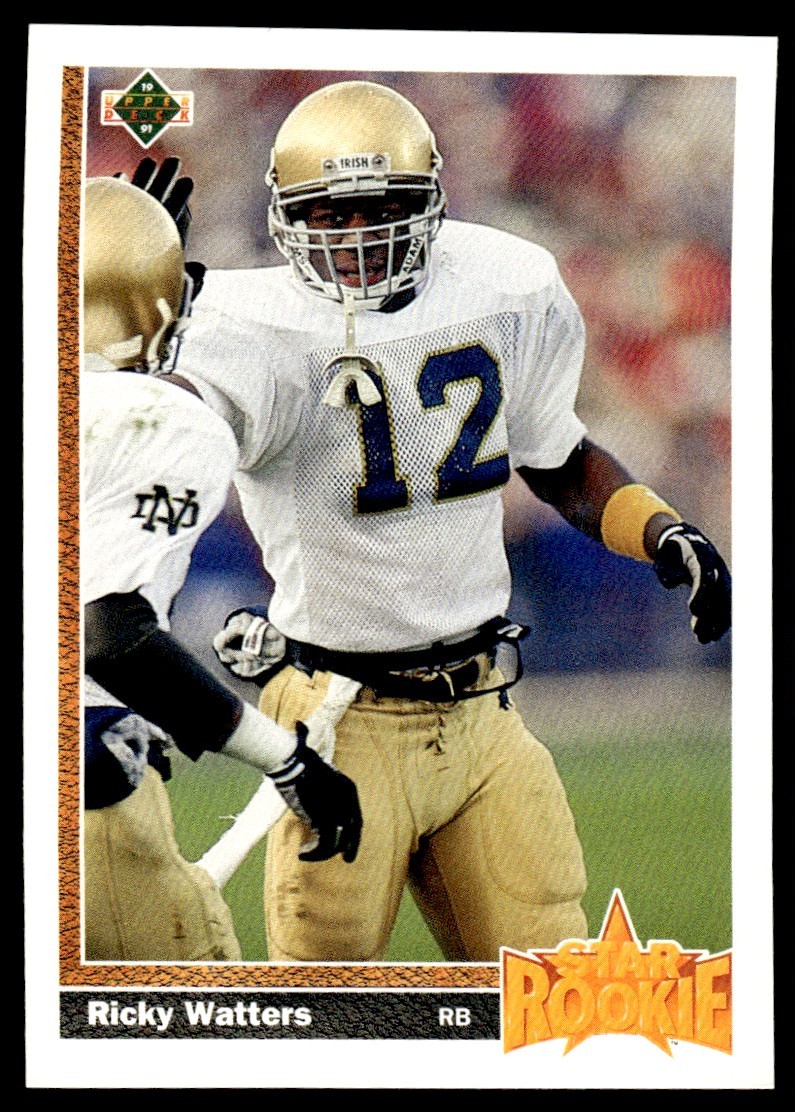 1991 Upper Deck Star Rookie Ricky Watters #9