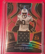 Panini 2025 Select #DSM-MGN Matthew Golden Packers Rookie Prizm Card