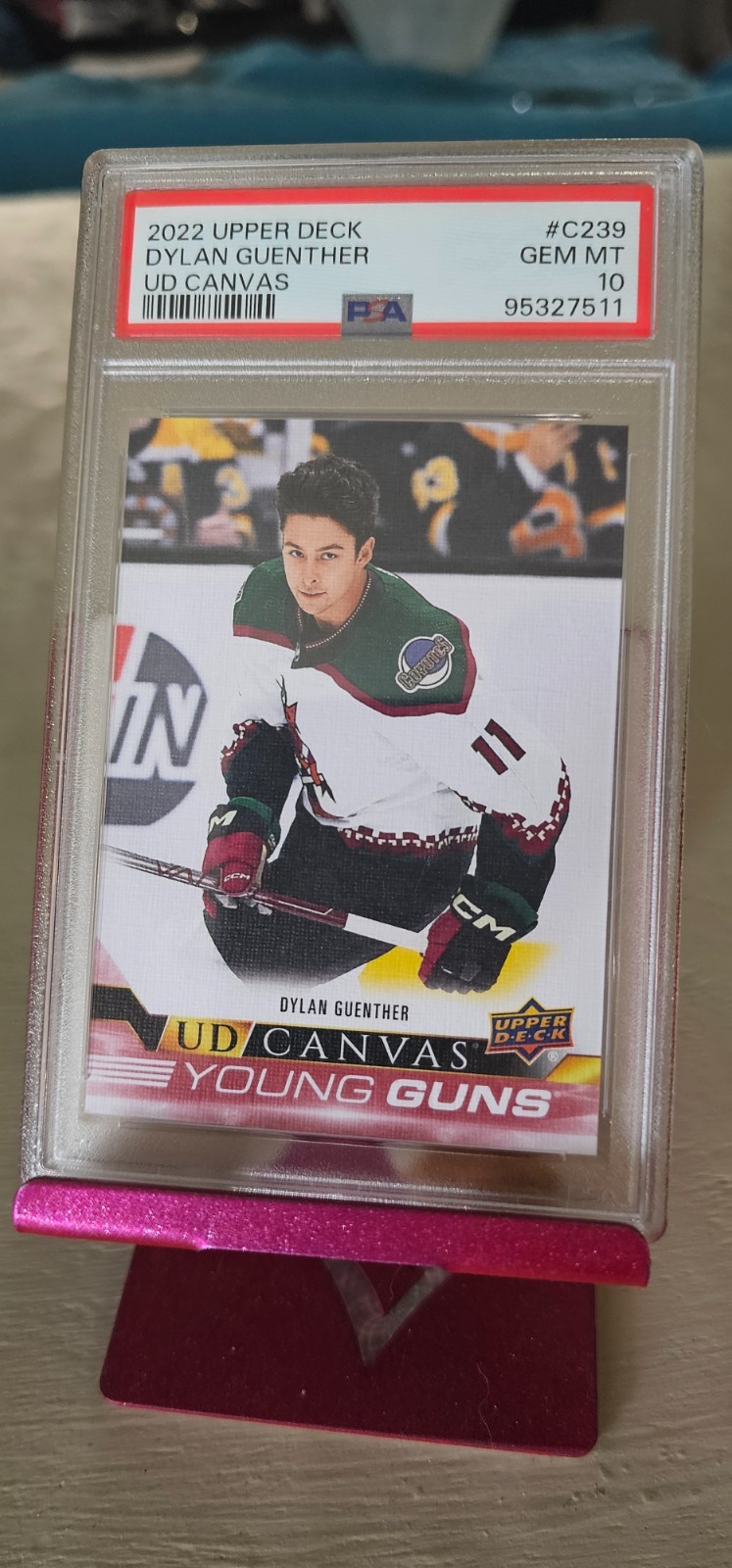 2022-23 Upper Deck Dylan Guenther Young Guns Canvas Rookie RC #C239 PSA 10