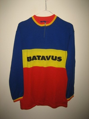 Batavus 1979 vintage shirt cycling maglia Holland jersey size L