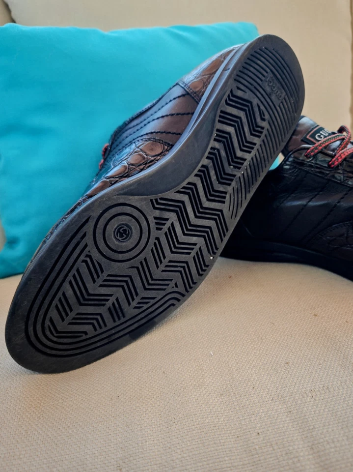 GUCCI Extremely Very Rare 84 Exotic Skin Classic Men Luxury Sneakers - Image 3 of 4