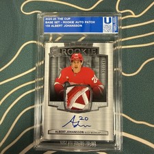 2024-25 Upper Deck UD The Cup Albert Johansson # 159 Rookie Auto Patch/ 249