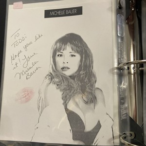 Michelle Bauer "Hollywood Chainsaw Hookers" AUTOGRAPH Signed 8x10 Printout - Lip