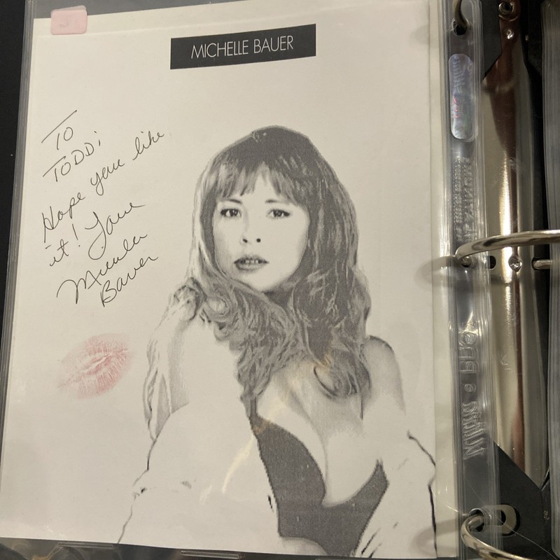 Michelle Bauer "Hollywood Chainsaw Hookers" AUTOGRAPH Signed 8x10 Printout - Lip
