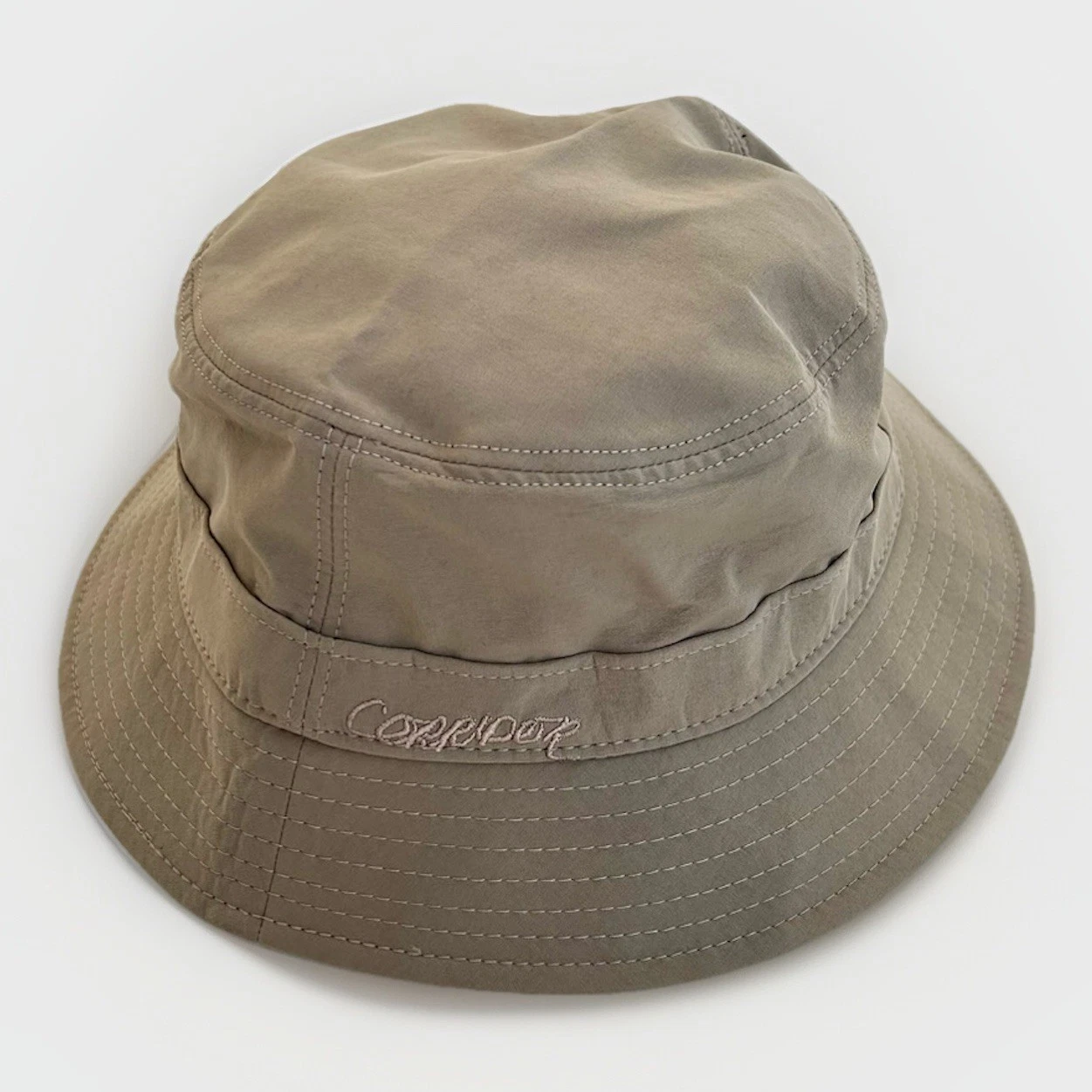 Corridor New York Men’s Bucket Hat Size L / XL Beige Made In USA Oi Polloi New