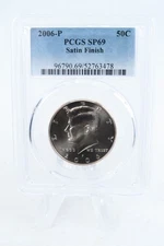 2006-P PCGS SP69 Satin Finish Kennedy Half Dollar 50C