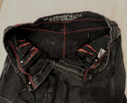 Y2K Vitriol Men 40 Ultra Wide Cropped Jean Long Shorts Black Oversize Rap Goth L — photo 8