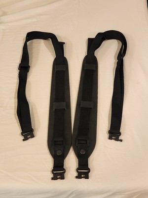 Black Padded Rifle Sling w/ QD Swivels Brute Adjustable Nylon Hunting Gun Strap