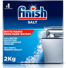 Finish, Dishwasher Salt, 2Kg, Prevents Limescale and White Residue, Effective ag 2.70 per kilo