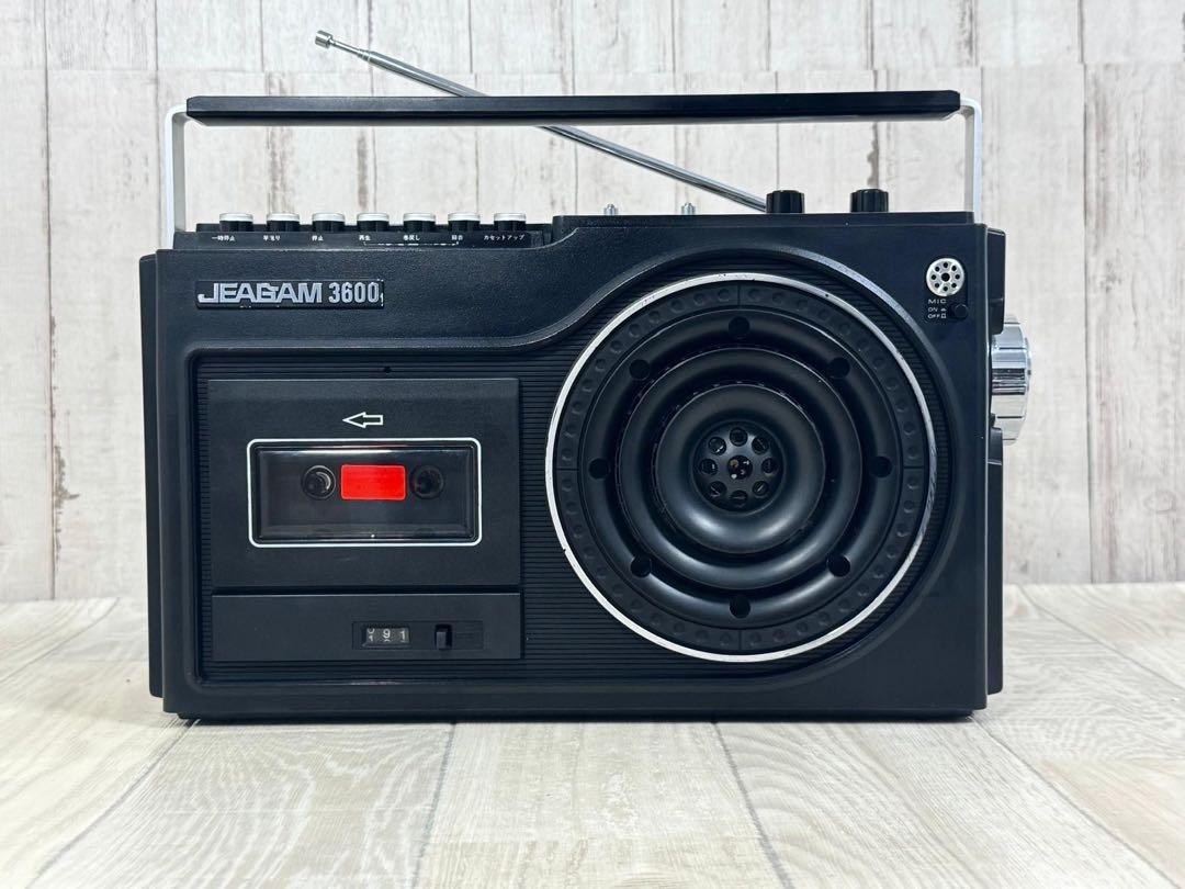 Mitsubishi JEAGAM JR-3600 Radio Cassette Recorder FM MW Microphone