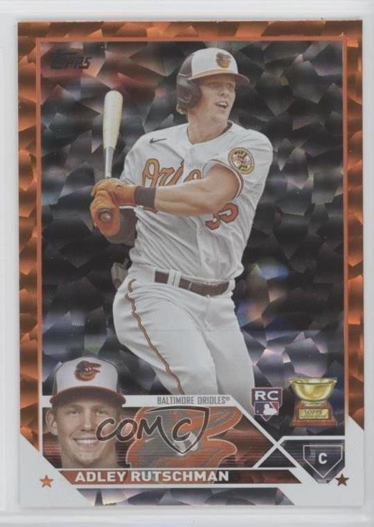 2023 Topps Series 1 Orange Foil /299 Adley Rutschman #250 Rookie RC 0mn2