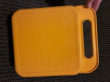 Vintage Tupperware Tuppertoys Yellow Stencil Case Only NO Stencils 1980 s