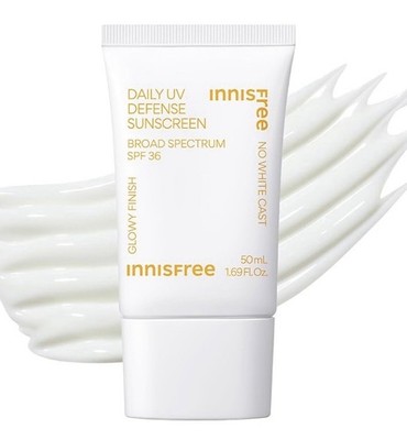 Innisfree Daily UV Defense SPF 36 Korean Face Sunscreen Invisible Finish 1.69 Oz