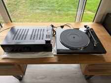 Denon DP-300F Fully Auto Belt-Drive Phono Turntable + Denon PMA-600NE Amplifier