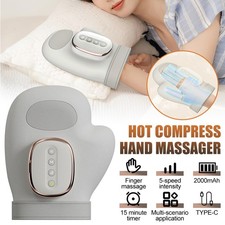 Hand Massager with Heat and Airbag Compression Pain Relief Heated Finger Massage