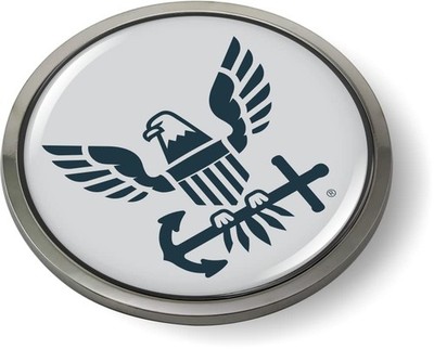 [Officially Licensed Product] - U.S. Navy Eagle and Anchor Icon 3D Domed CAR Em
