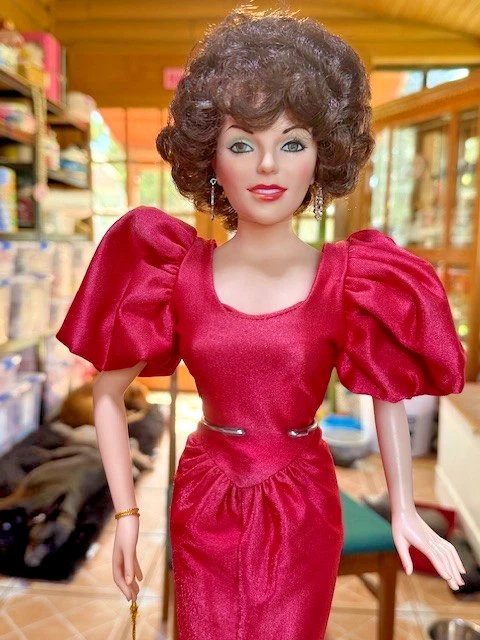 1985 World Doll Dynasty Alexis Colby 21" Doll with Stand Tag & Shoes No Box - Image 3 of 4