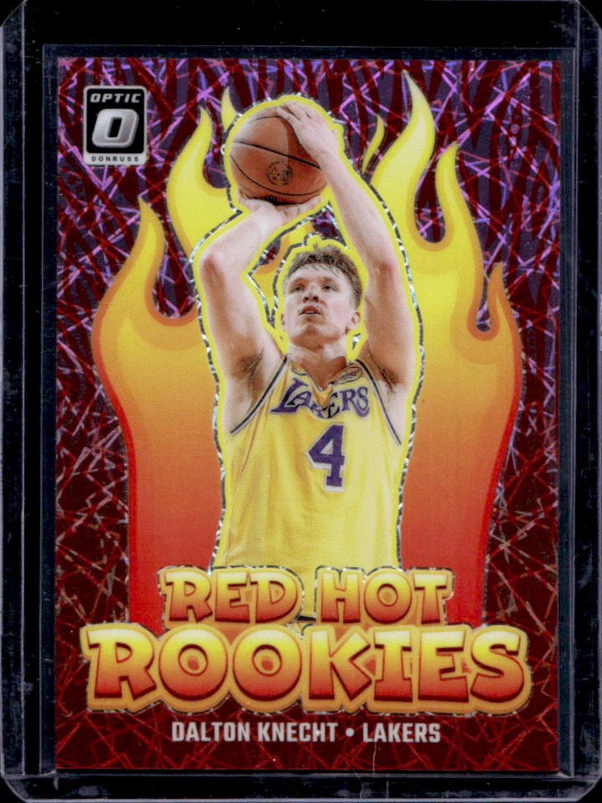 2024-25 Donruss Optic Dalton Knecht Red Hot Rookies Pink Velocity RC #8/79