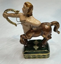 Astrology Sagittarius Rhinestone Trinket Box