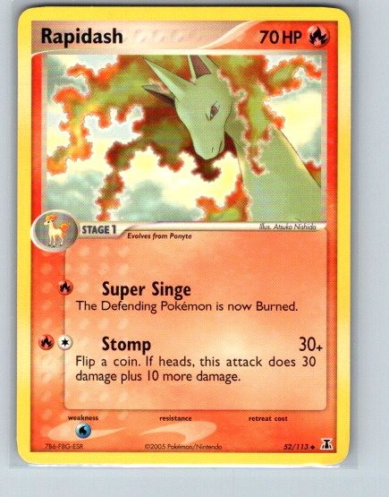 Rapidash 52/113 Uncommon Delta Species Pokemon Near Mint