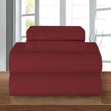 Elegant Comfort Luxury 1500 Microfiber 4-Piece Sheet Set - Hotel Quality