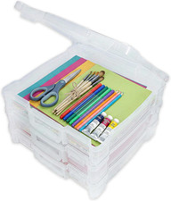 ArtBin 6913ZZ 12" x 12" Portable Art Craft Organizer with Handle 3-Pack, 3
