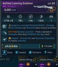 Borderlands 4 🎉 Kettled Looming Dullahan ✨ [HypRicochet/[AF]Spread/Jakobs]