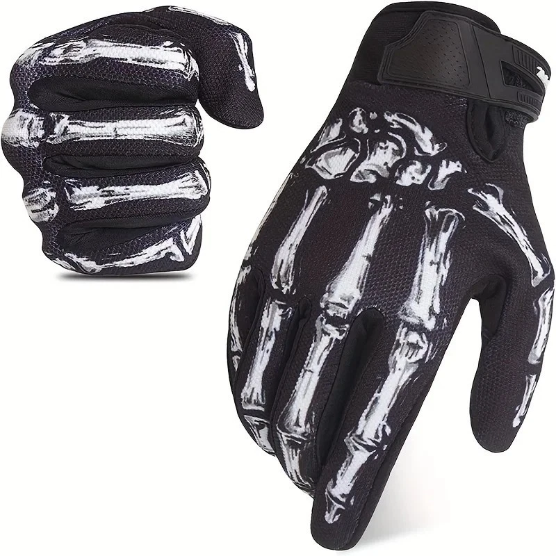 Biker Skeleton Bone Gloves Racing Cycling Motorcycle Mechanics Goth Full Finger
Opens in a new windo