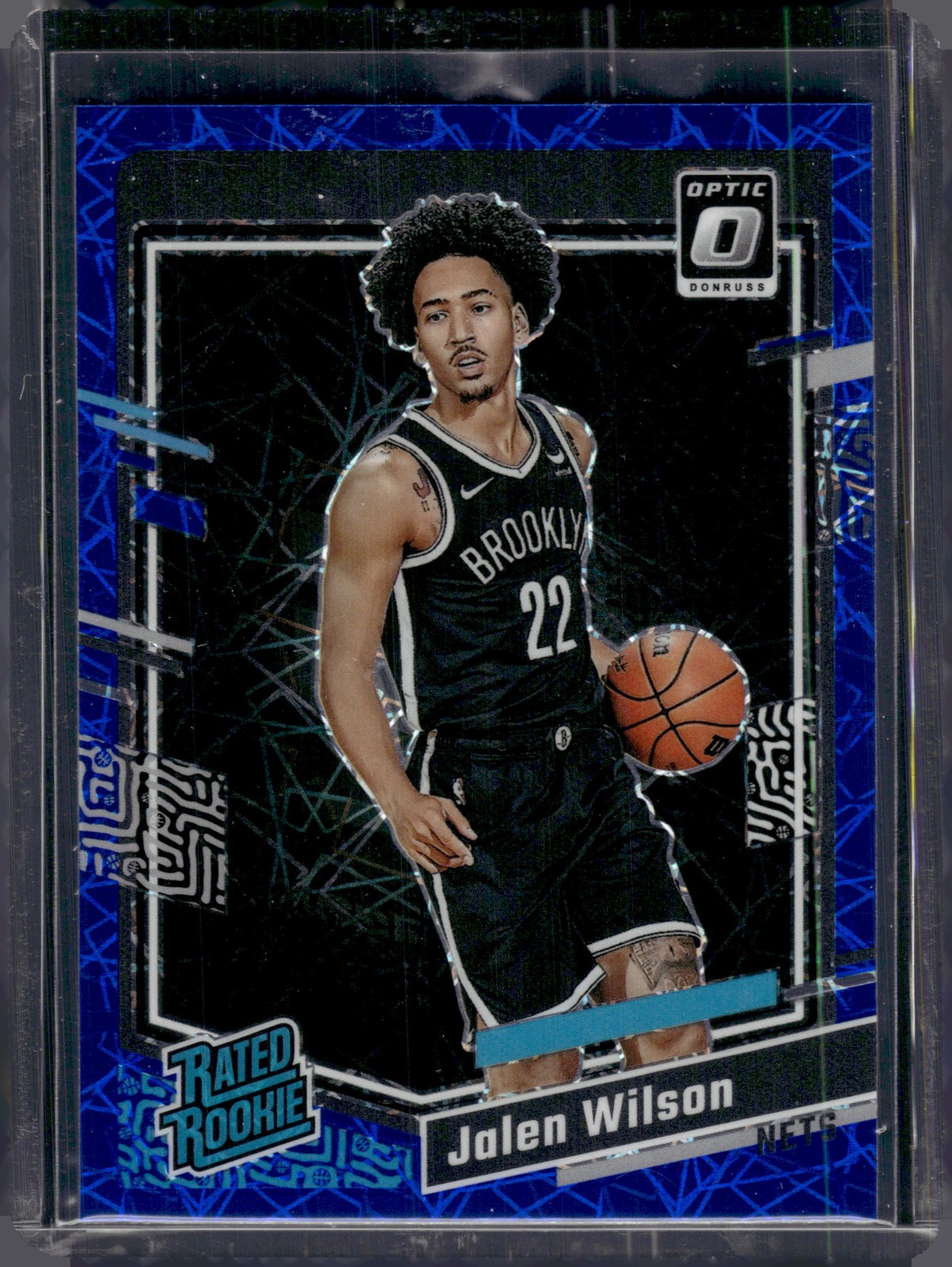 2023-24 Donruss Optic #206 Jalen Wilson Blue Velocity