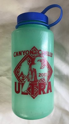 Nalgene Wide 32oz rare green bottle Canyon de Chelly Ultra Marathon Navajo Rez