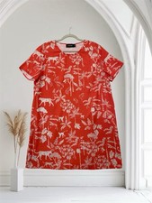 MINKPINK Tropical Animal Print Short Sleeve Shift Dress Women’s Size Large 