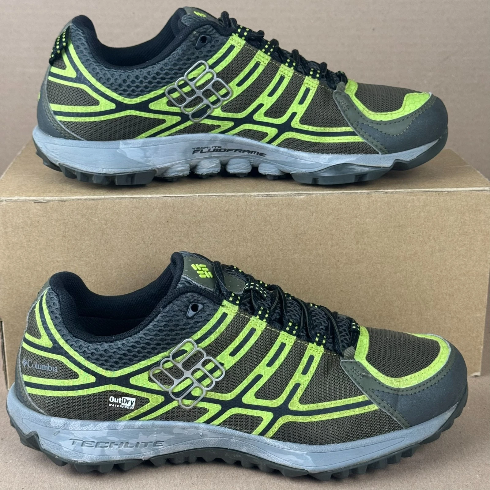Columbia Conspiracy III OutDry Trail Running Shoes Men’s US 9.5 Gray Green
Opens in a new window or