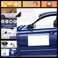 2Pcs Blank Car Magnets 24x12 Inch Vehicle Door Signage - Customizable  Durable