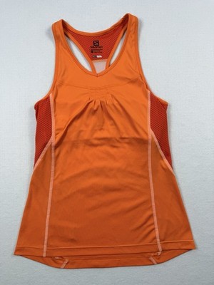 Salomon ActiLite Racerback Tank Top Orange Women s Size XS