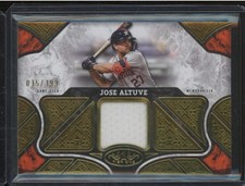 2025 Topps Tier One JOSE ALTUVE Game Used Relic /199 Gold Foil Astros MVP GOAT