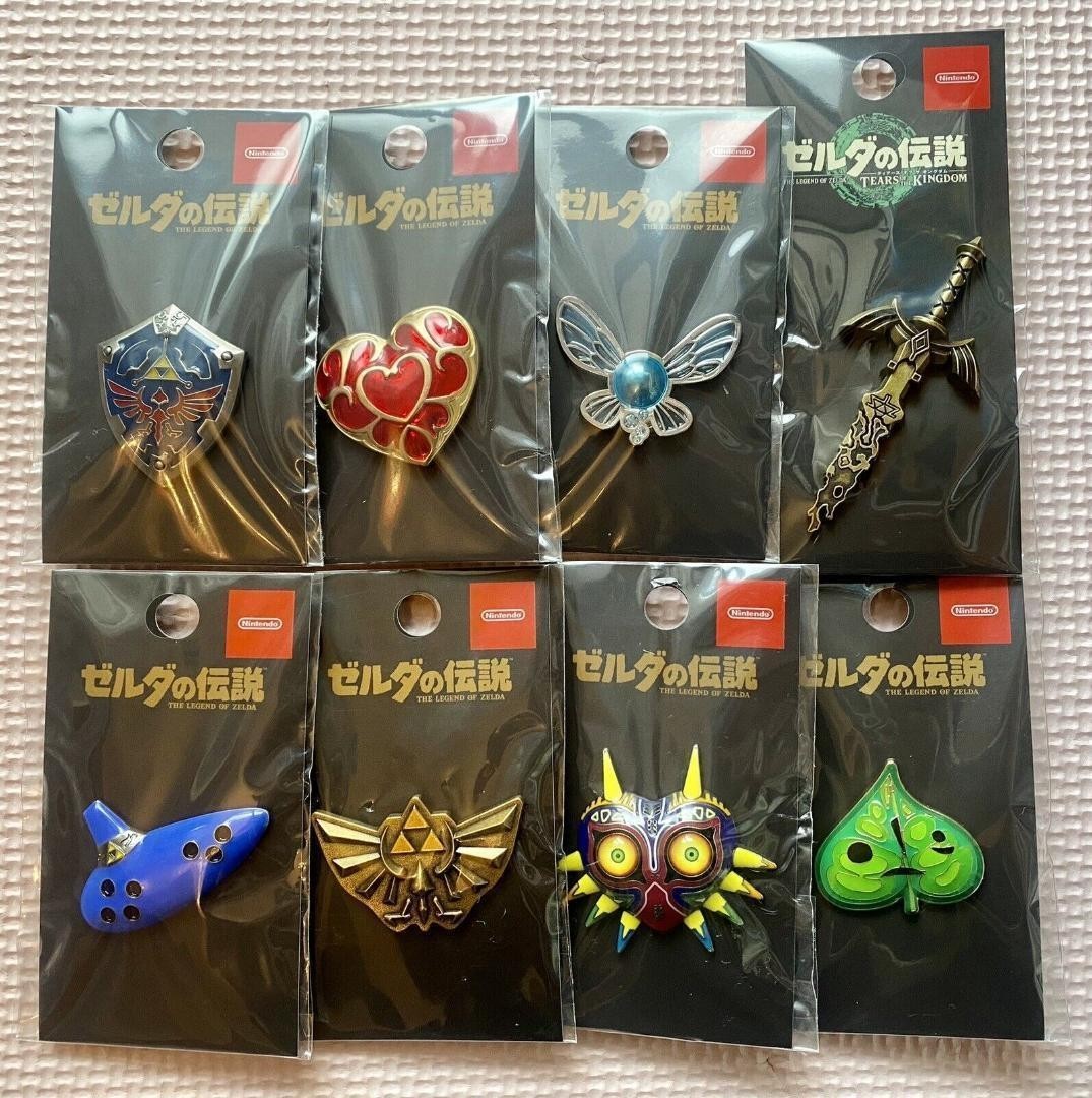 Nintendo Tokyo Zelda Pins Badge Brooch 8 Set Master Sword Ocarina