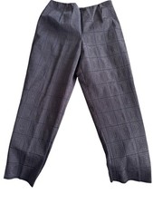 NWT Talbots Petites Women's Stretch Pants Geometric Textured Print - Size 8