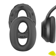 Geekria Protein Leather Ear Pads for Sony WH1000XM2 Headphones Black
