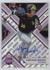 2018 Panini Elite Extra Edition Aspirations Purple /100 Greyson Jenista Auto s3g