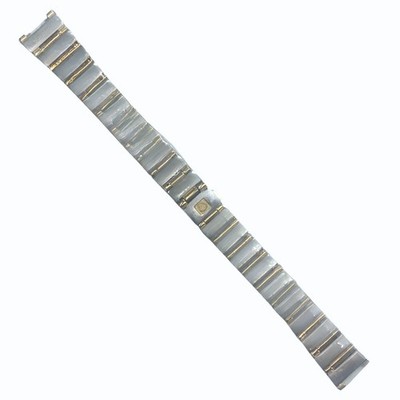 OMEGA 1551/861 Steel Watch Band - 16mm with 10mm Lug Fit - Two Tone(Gold&Silver)