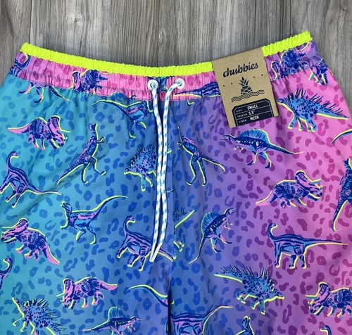 Chubbies The Dino Delights Badehose, Herren Größe S, Brandneu - Bild 4 von 8
