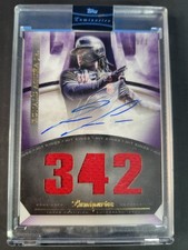 Ronald Acuna Jr. 2021 Topps Luminaries Hit Kings Auto /3 Purple #HK-RAC Jersey