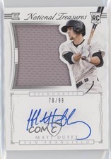 2015 Panini National Treasures Rookie Silhouette 70/99 Matt Duffy #40 Auto 0b0