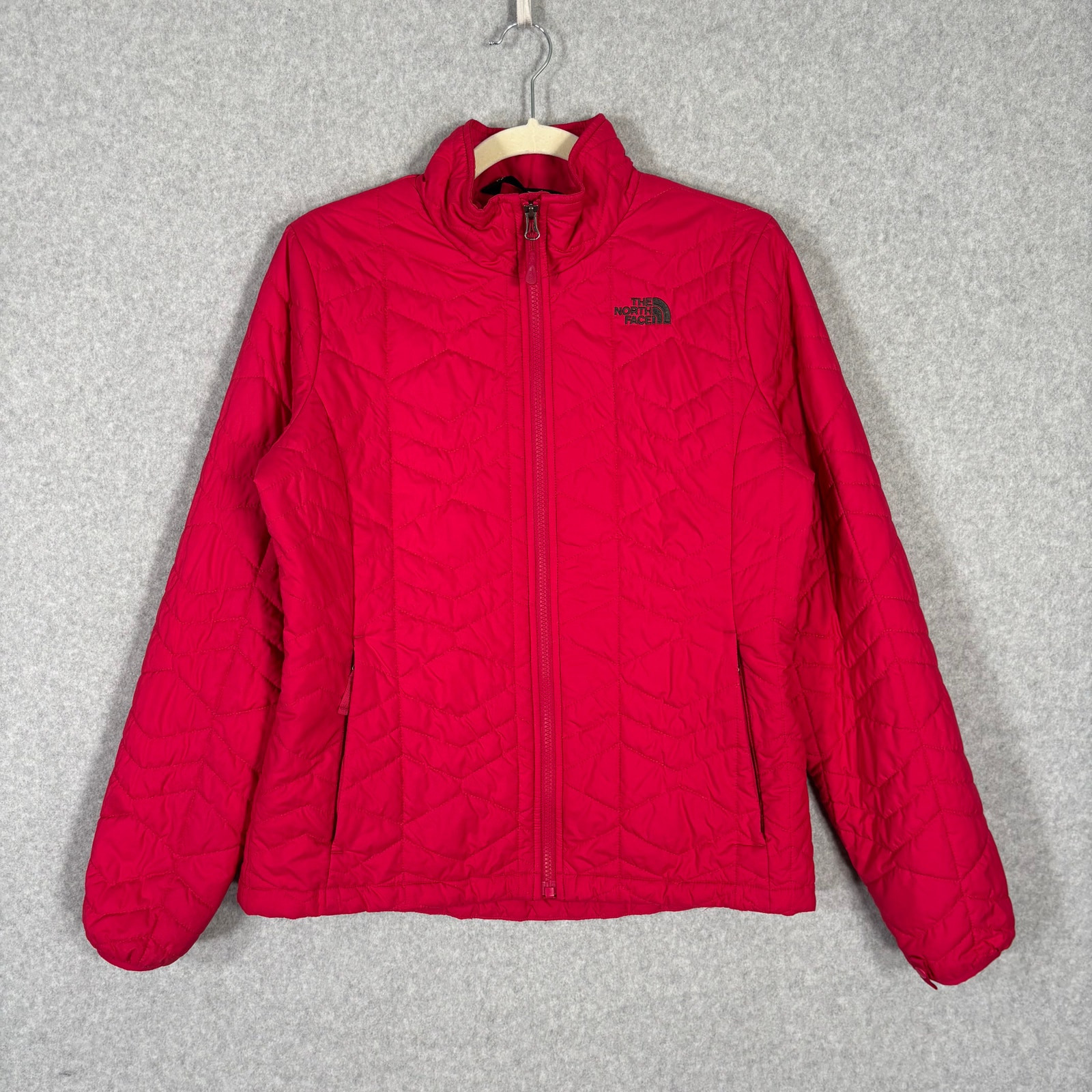 The North Face Jacket Womens Medium Pink Quilted Liner Packable Thin Insulated