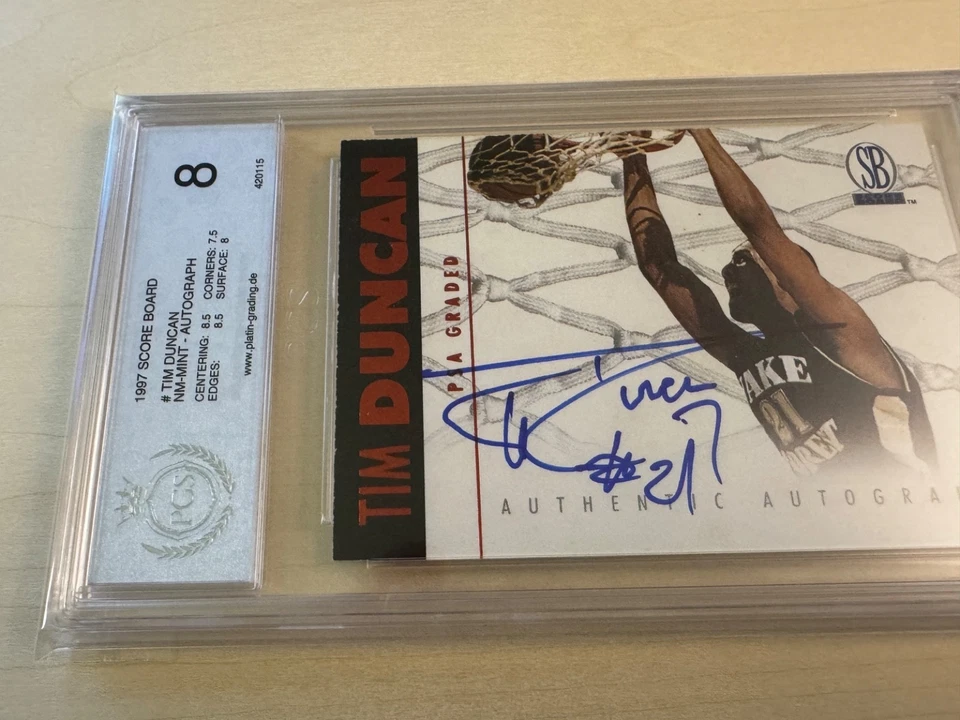 Tim Duncan 1997 Score Board Certified On Card Autograph Red Edition *SIGNED* - Image 4 of 4