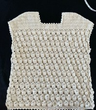 Vintage L Susan Jones  Hand Made Pullover England Natural Cottage Core Hippy