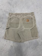 Vintage 90s Carhartt Canvas Shorts B25 Mos Green